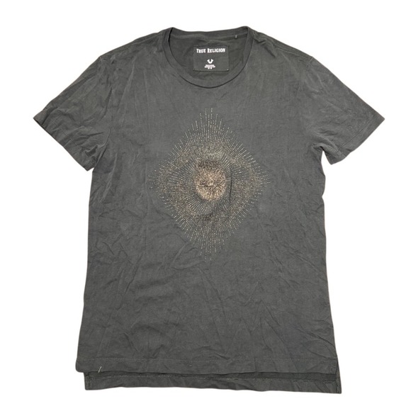 True Religion Other - True Religion T-Shirt Green Graphic Tee Crew Neck Short Sleeve Casual Top Medium